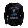 Personalized Royals Baseball Waffle Sweatshirt 4