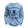 Personalized Royals Baseball Waffle Sweatshirt 5