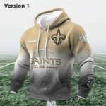 Personalized Saints EST 1966 Football Waffle Hoodie