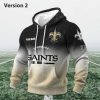 Personalized Saints EST 1966 Football Waffle Hoodie 2