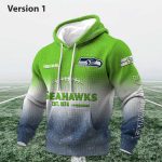 Personalized Seahawks EST 1974 Football Waffle Hoodie