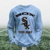 Personalized Sox Baseball Waffle Sweatshirt 5