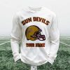 Personalized Sun Devils Football Waffle Sweatshirt (1)