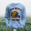 Personalized Sun Devils Football Waffle Sweatshirt (4)