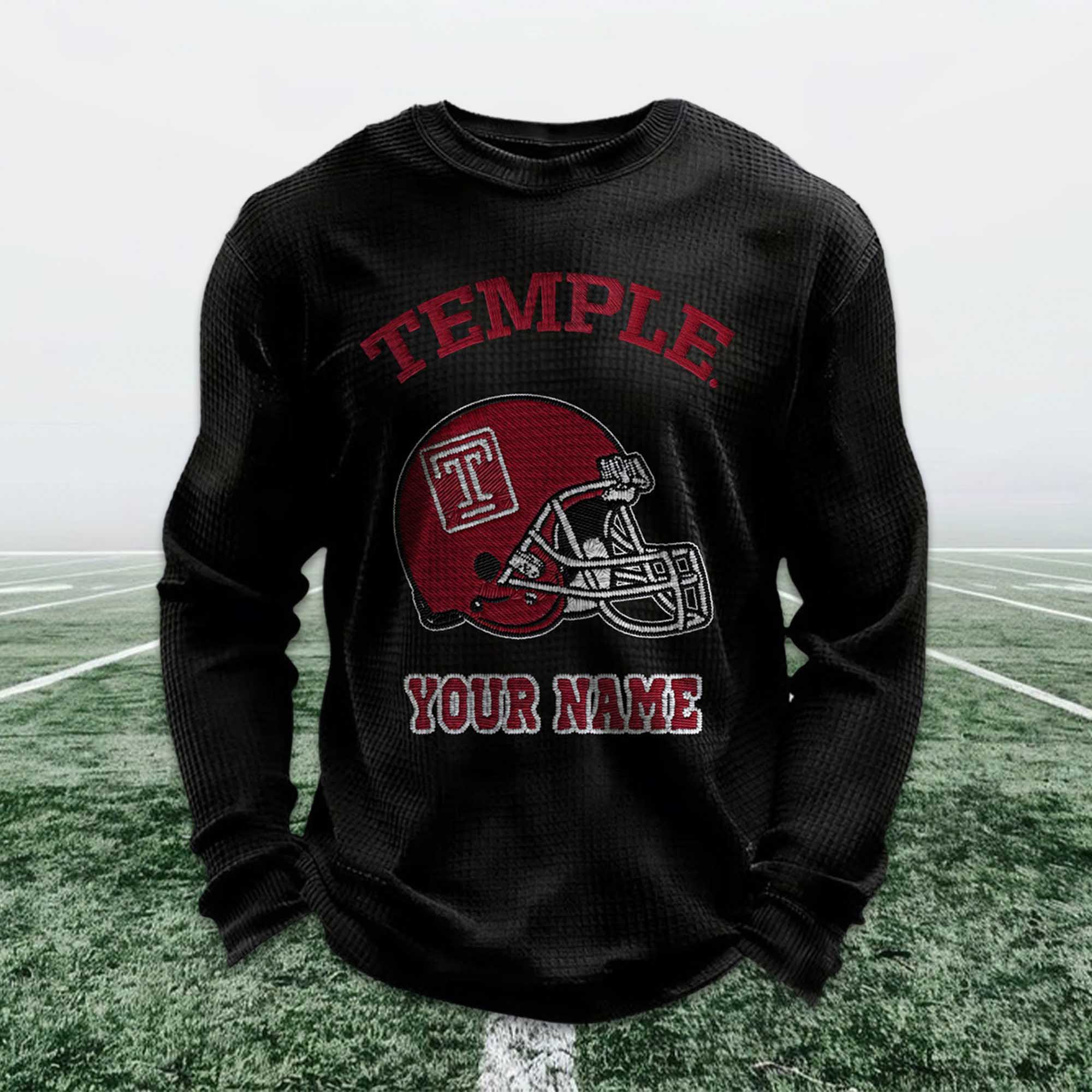 Personalized Temple Football Waffle Sweatshirt 6 Personalized Temple Football Waffle Sweatshirt (3)