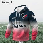 Personalized Texans EST 1988 Football Waffle Hoodie