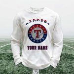 Personalized Texas Rangers Baseball Waffle Sweatshirt