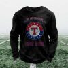 Personalized Texas Rangers Baseball Waffle Sweatshirt 4