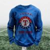 Personalized Texas Rangers Baseball Waffle Sweatshirt 5