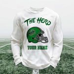 Personalized The Herd Football Waffle Sweatshirt