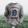 Personalized Tigers Baseball Waffle Sweatshirt 7 Personalized Tigers Baseball Waffle Sweatshirt 2
