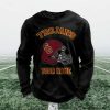 Personalized Trojans Football Waffle Sweatshirt (5)