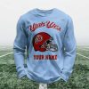 Personalized Utah Utes Football Waffle Sweatshirt (4)