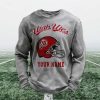 Personalized Utah Utes Football Waffle Sweatshirt (5)