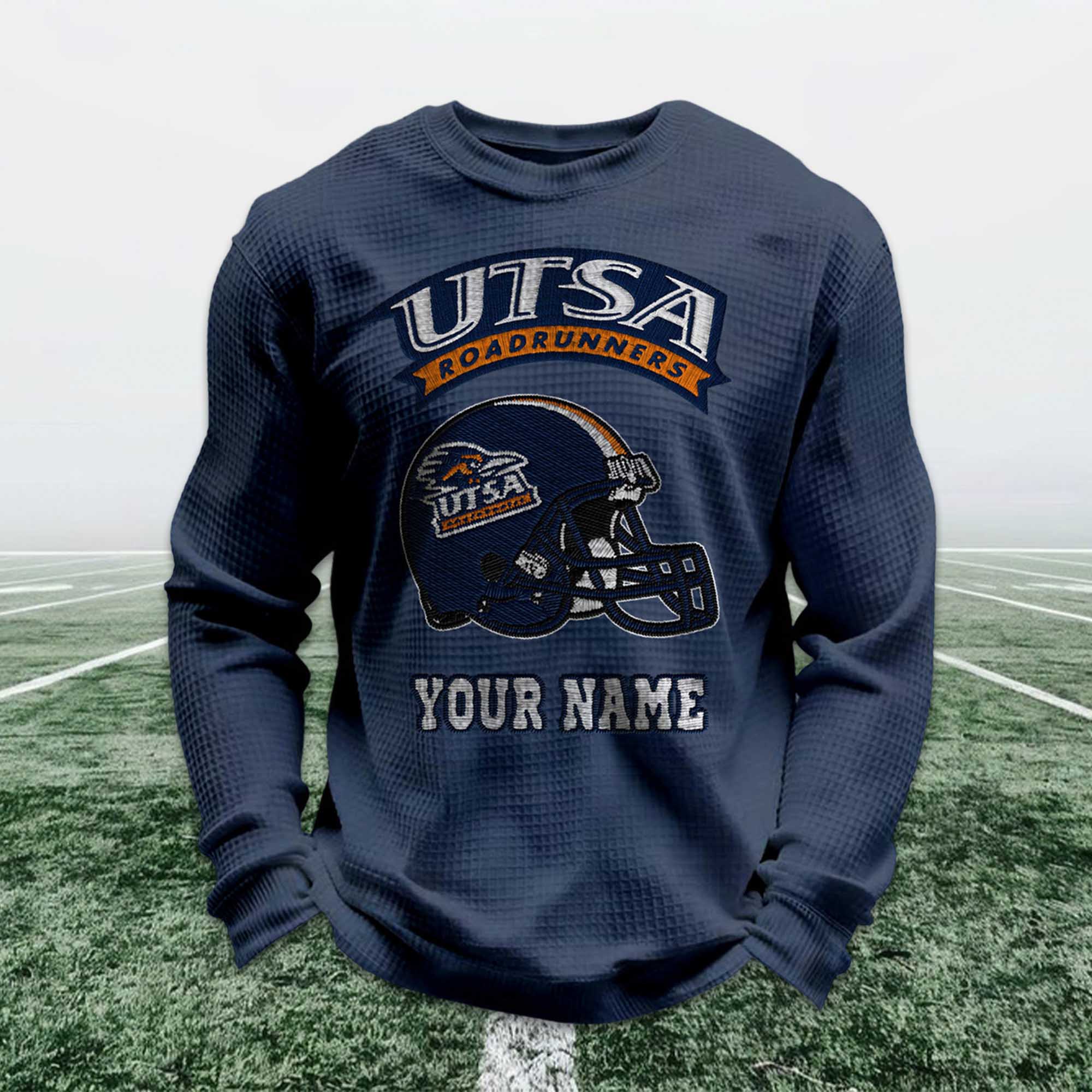 Personalized Utsa Roadrunners Football Waffle Sweatshirt 2 Personalized Utsa Roadrunners Football Waffle Sweatshirt (2)