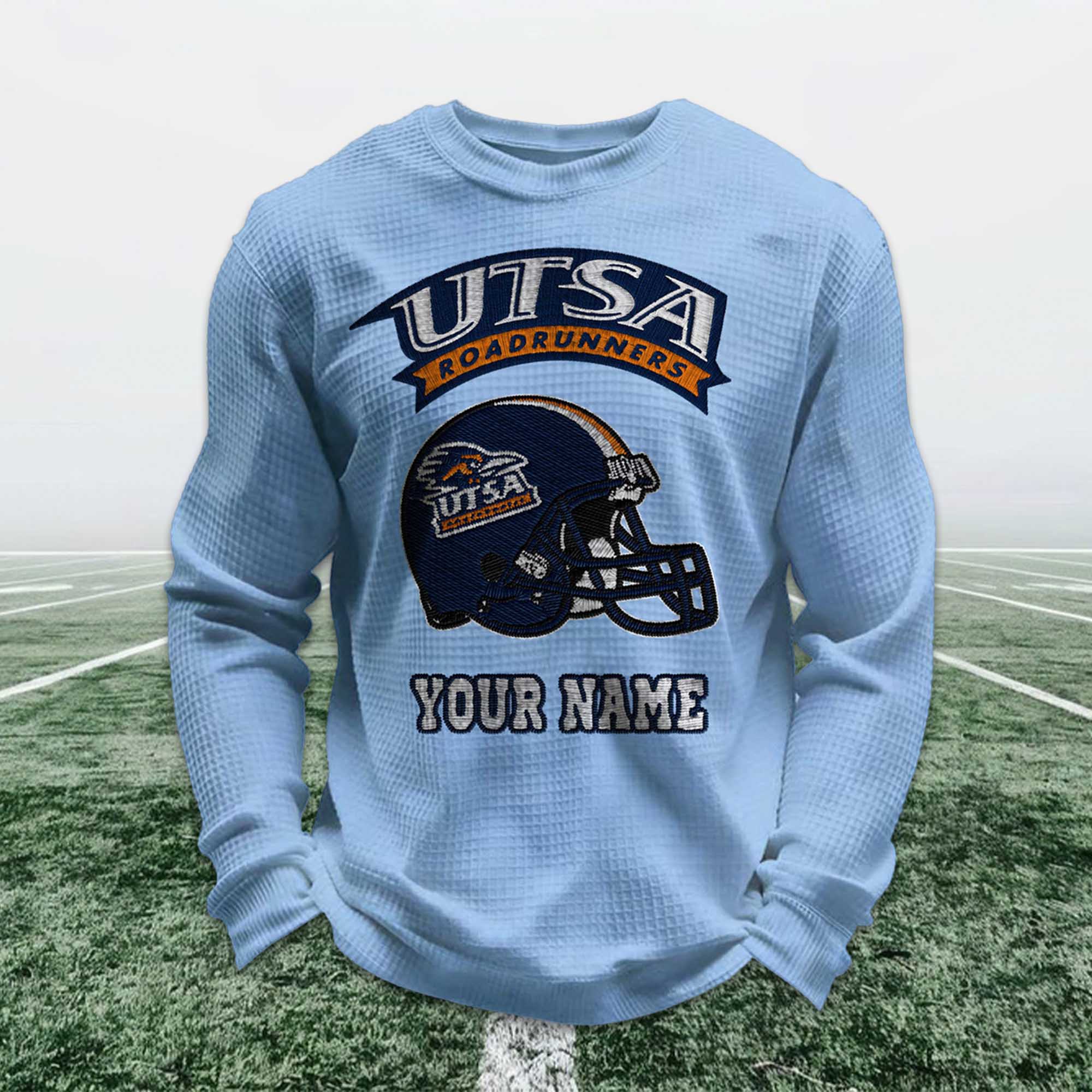 Personalized Utsa Roadrunners Football Waffle Sweatshirt 5 Personalized Utsa Roadrunners Football Waffle Sweatshirt (4)