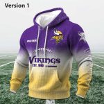 Personalized Vikings EST 1960 Football Waffle Hoodie