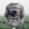 Personalized Washington Huskies Football Waffle Sweatshirt (5)