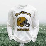 Personalized West Virginia Football Waffle Sweatshirt