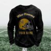Personalized West Virginia Football Waffle Sweatshirt 5