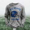 Personalized Wildcats Football Waffle Sweatshirt 2