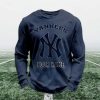 Personalized Yankees Baseball Waffle Sweatshirt 2