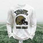 Personalized Yellow Jackets Football Waffle Sweatshirt