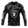 Raiders Black Metal Texture Hoodie 4 Raiders Black Metal Texture Hoodie 1