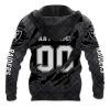 Raiders Black Metal Texture Hoodie 3 Raiders Black Metal Texture Hoodie 2