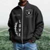 Raiders EST 1960 Quarter Zip Waffle Sweatshirt (1)