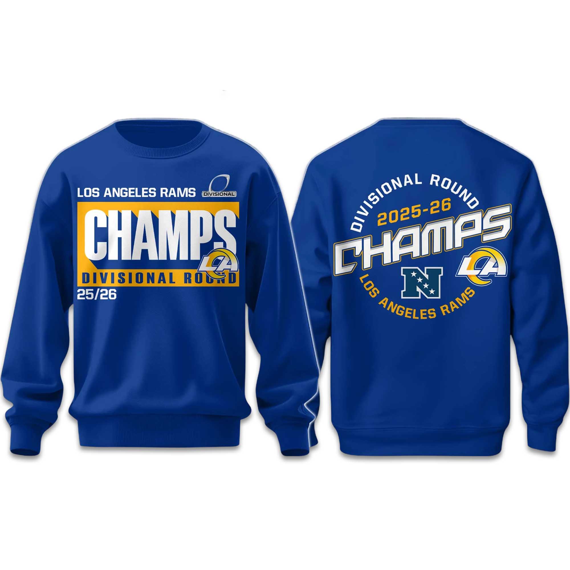 Rams Divisional Round Champions 2025 2026 Sweatshirt Rams Divisional Round Champions 2025 2026 Sweatshirt