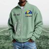 Rams EST 1937 Quarter Zip Waffle Sweatshirt (9)
