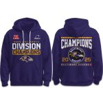 Ravens AFC North Division Champions 2025 2026 Hoodie