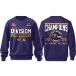 Ravens AFC North Division Champions 2025 2026 Sweatshirt