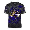 Ravens Black Metal Texture Shirt 1