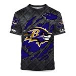 Ravens Black Metal Texture Shirt