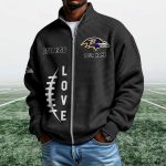 Ravens EST 1996 Quarter Zip Waffle Sweatshirt