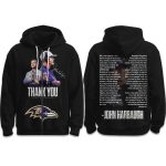 Ravens Thank You John Harbaugh 2026 Zipper Hoodie