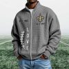 Saints EST 1966 Quarter Zip Waffle Sweatshirt (2)
