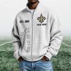 Saints EST 1966 Quarter Zip Waffle Sweatshirt (5)