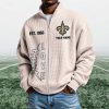 Saints EST 1966 Quarter Zip Waffle Sweatshirt (6)