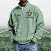 Saints EST 1966 Quarter Zip Waffle Sweatshirt (7)