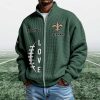Saints EST 1966 Quarter Zip Waffle Sweatshirt (9)
