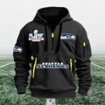 Seahawks Bowl LX 2026 Quarter Zip Hoodie