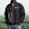 Seahawks EST 1974 Quarter Zip Waffle Sweatshirt (4)