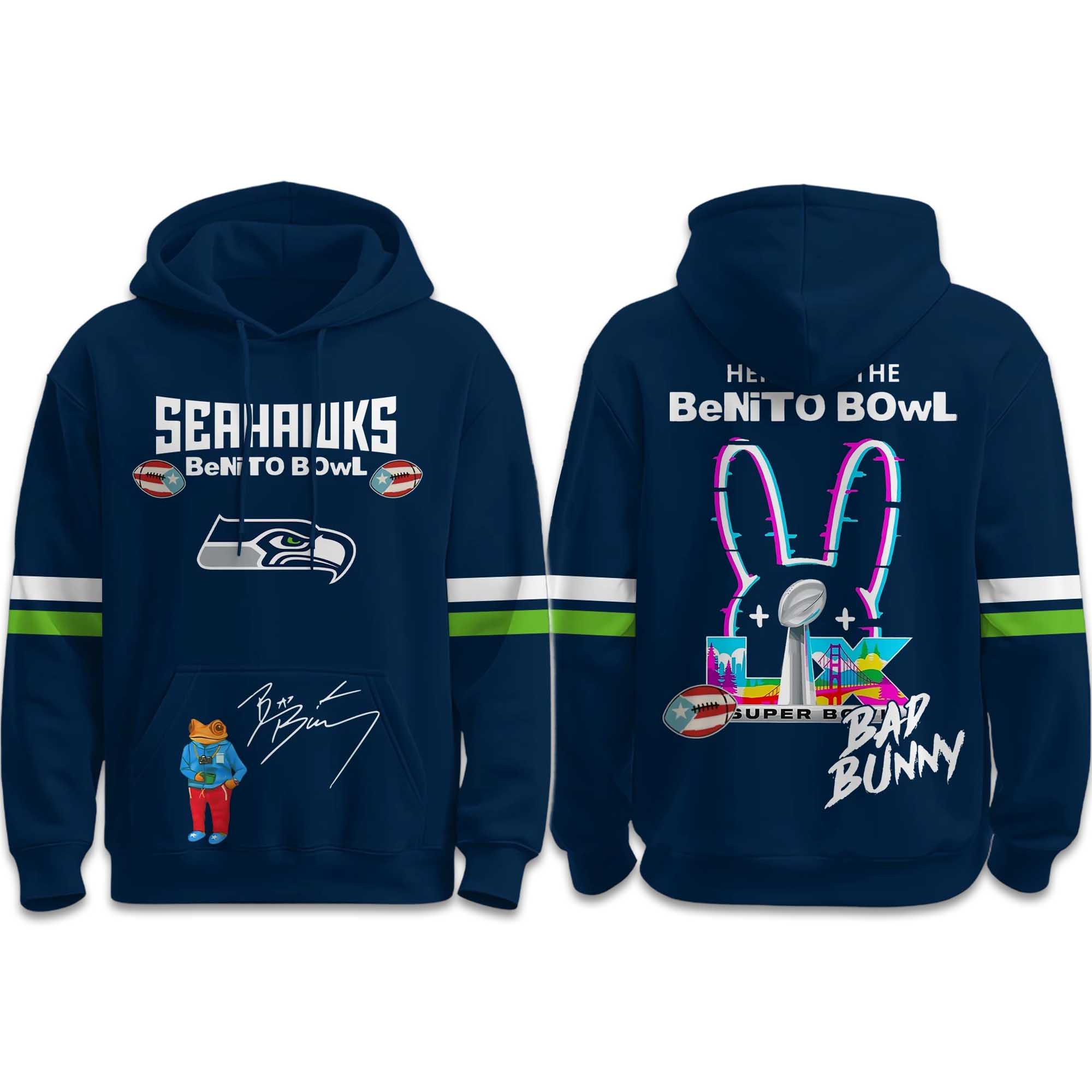 Seahawks Here For The Benito Bowl 2026 Hoodie Seahawks Here For The Benito Bowl 2026 Hoodie