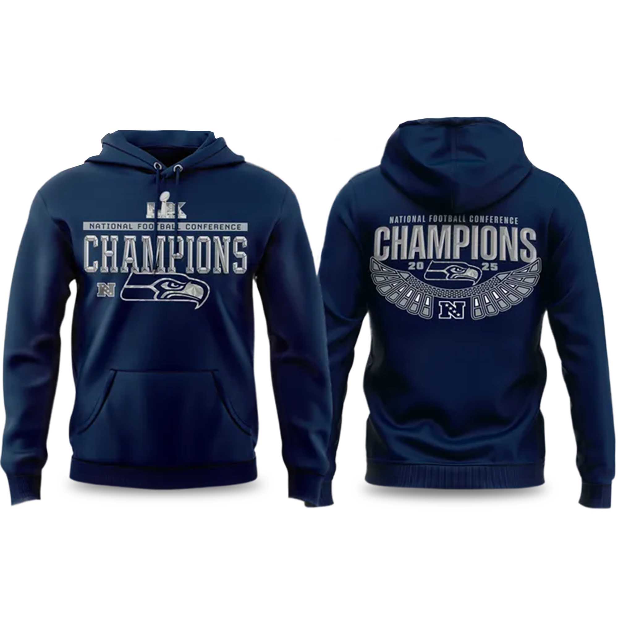 Seahawks National Football Conference Champions 2025 Hoodie 2 Seahawks National Football Conference Champions 2025 Hoodie (2)