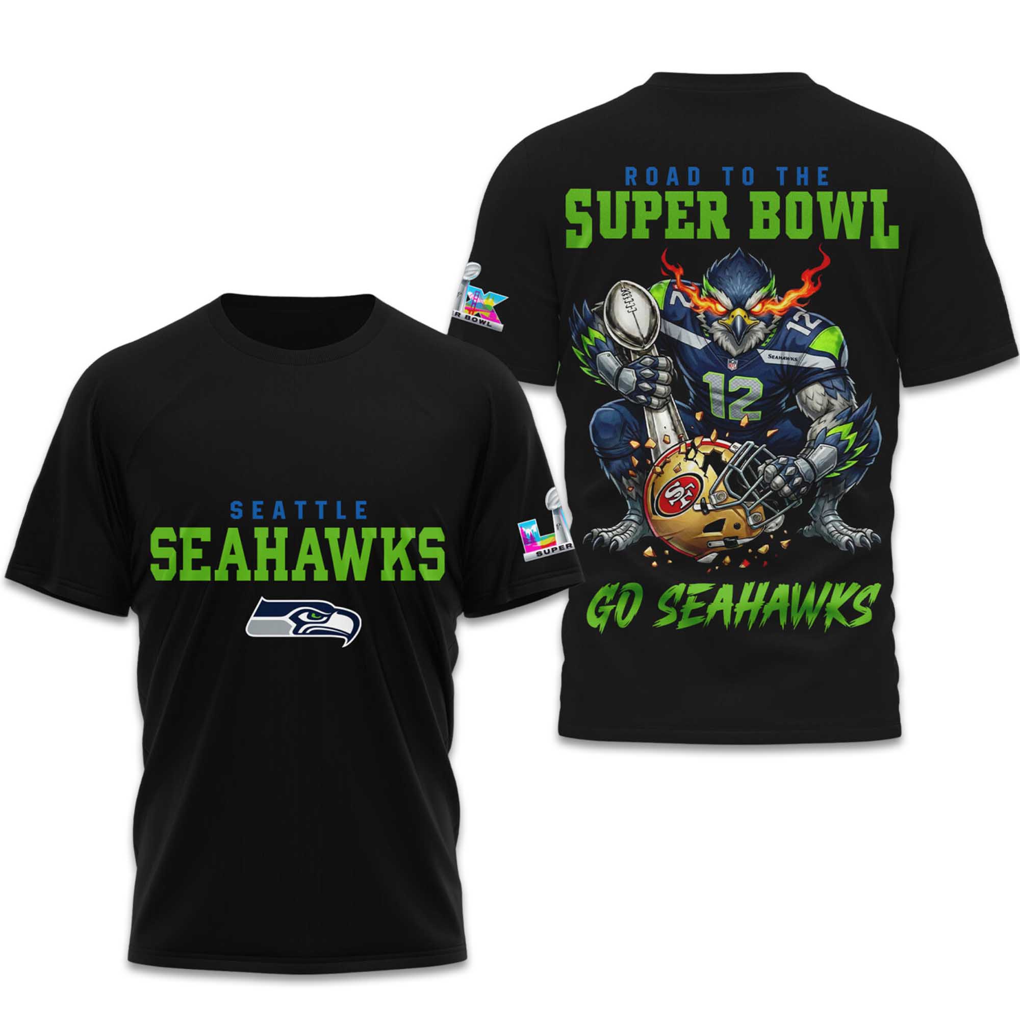 Seahawks Road To The Bowl Go Seahawks Shirt 2 Seahawks Road To The Bowl Go Seahawks Shirt (2)