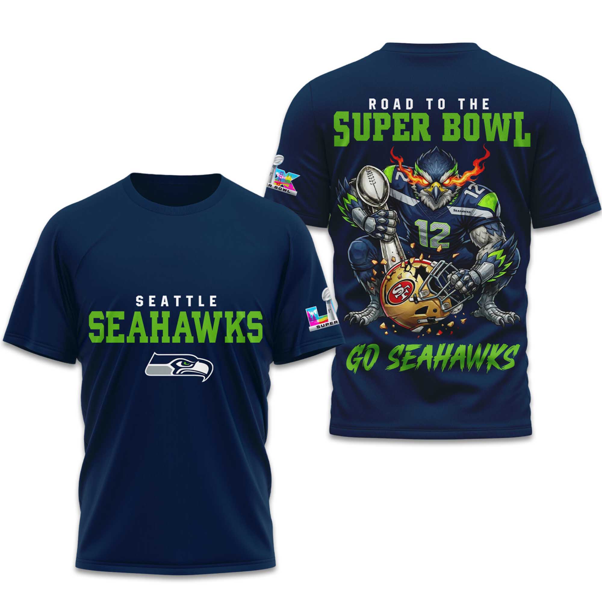 Seahawks Road To The Bowl Go Seahawks Shirt 3 Seahawks Road To The Bowl Go Seahawks Shirt (3)