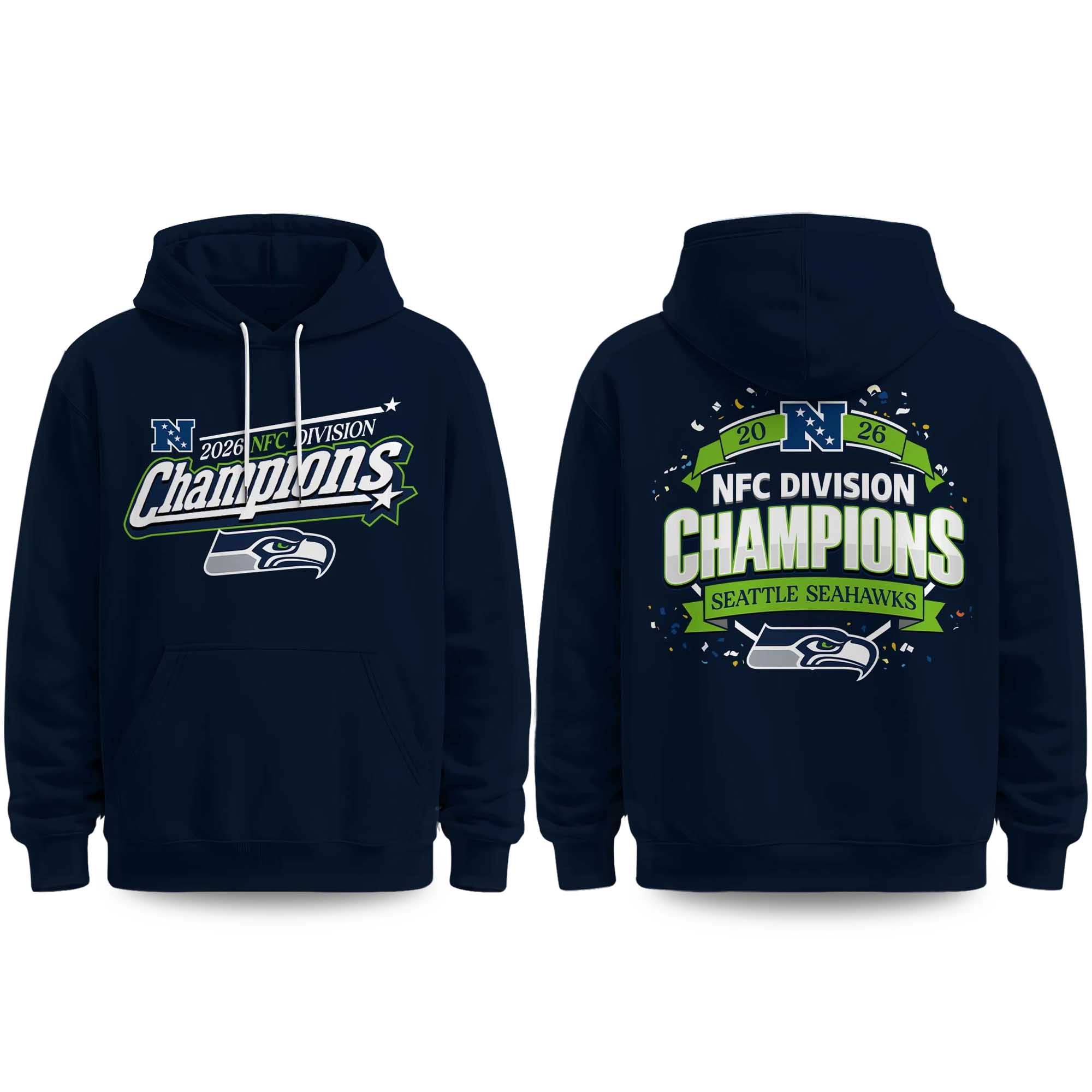 Seahawks x NFC Division Champions 2026 Hoodie Seahawks x NFC Division Champions 2026 Hoodie